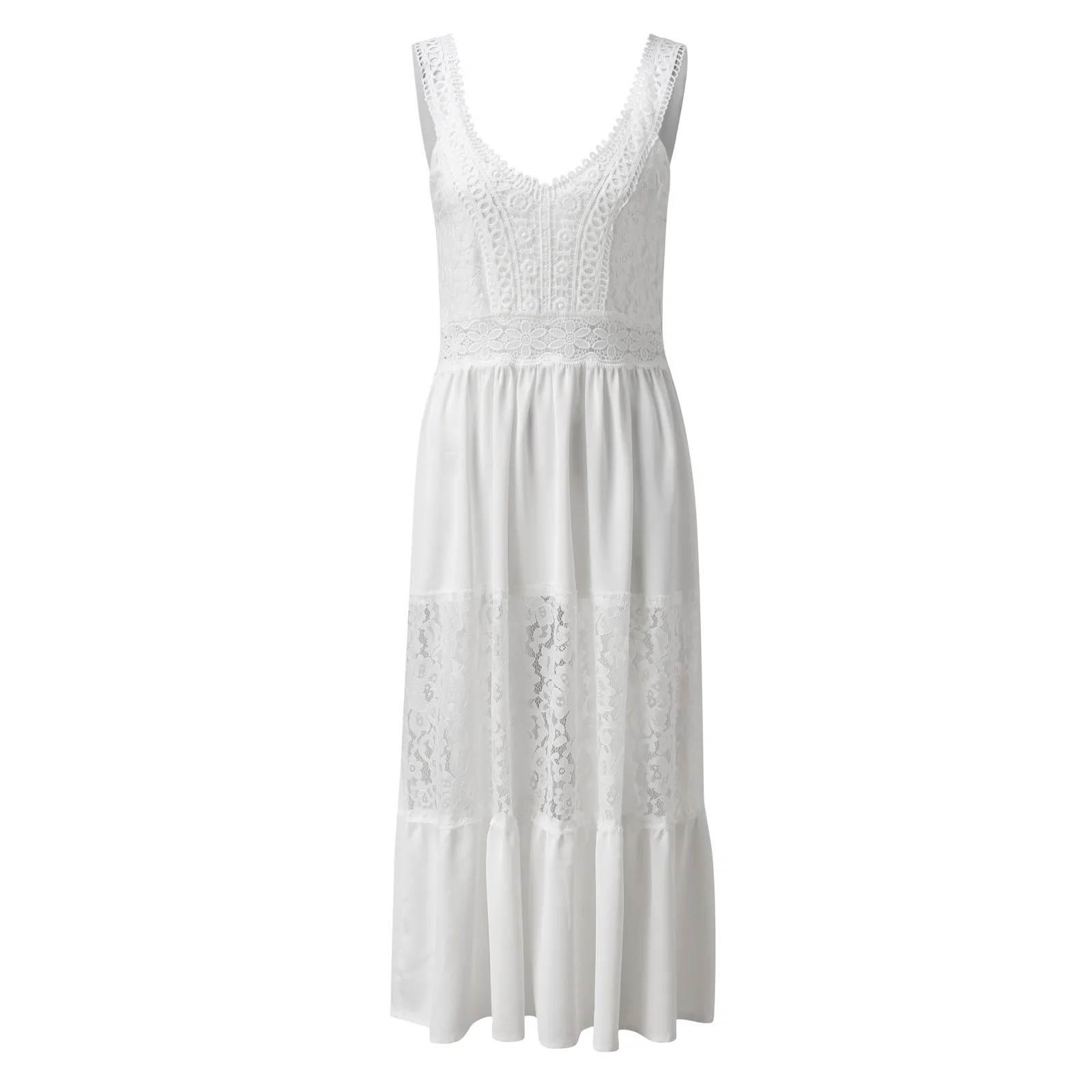 Robe blanche fluide bohème – Image 5