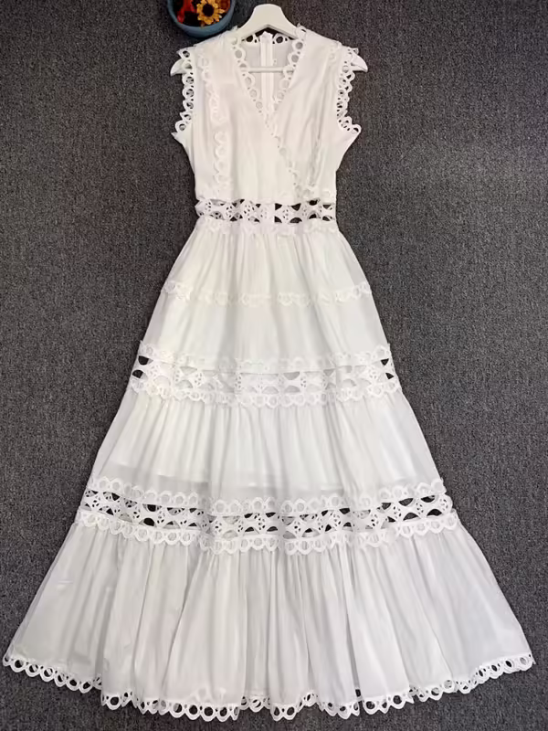 Robe dentelle champêtre chic – Image 3