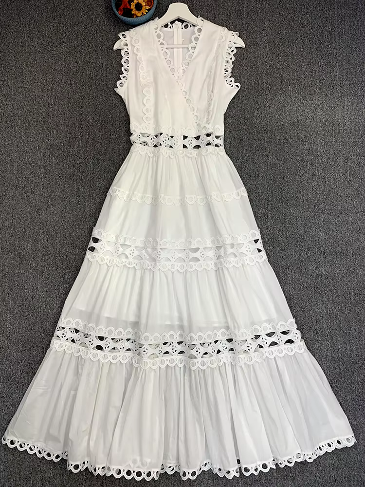 Robe dentelle champêtre chic – Image 3