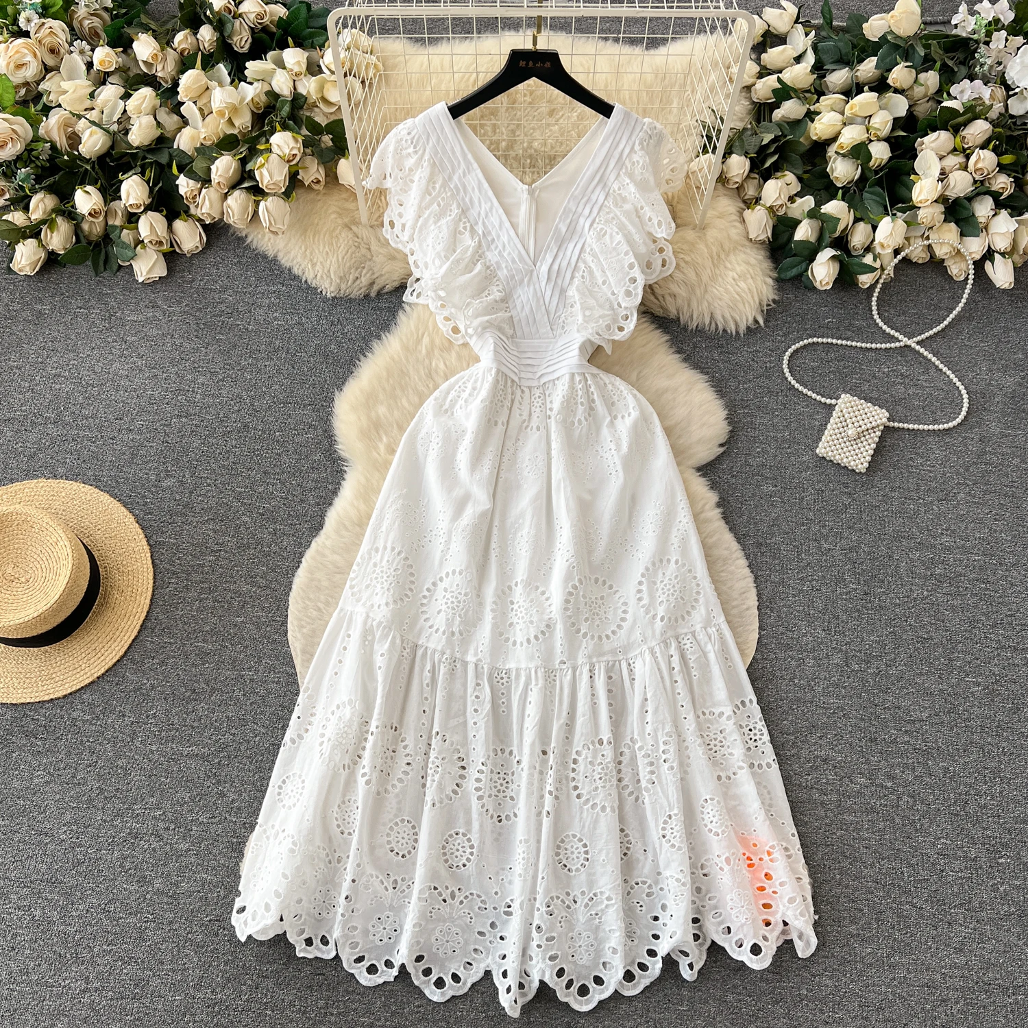 Petite robe blanche bohème